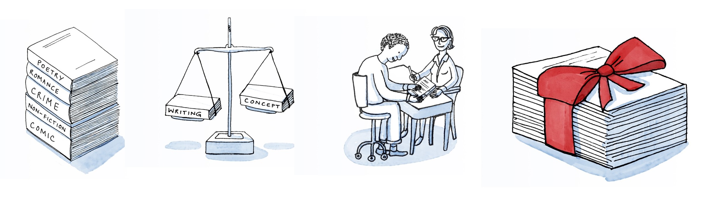 Editing services with Writers & Artists - illustration